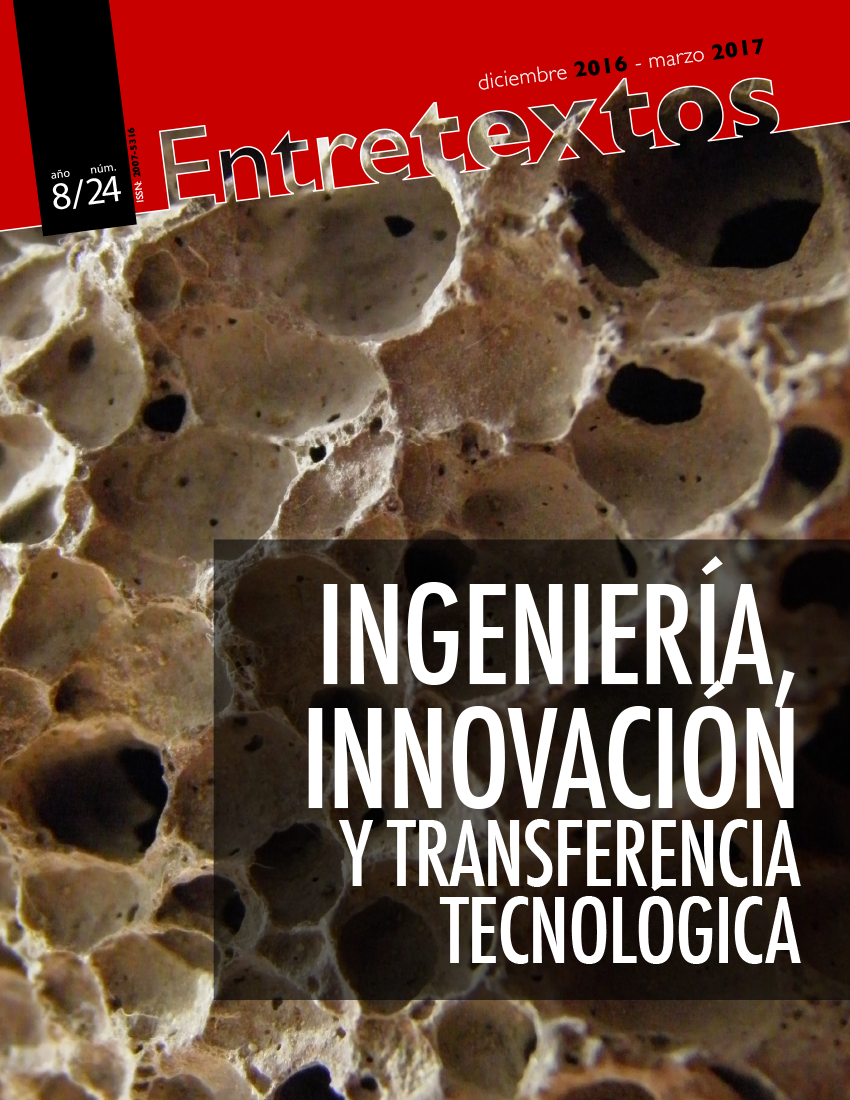 					Ver Vol. 8 Núm. 24 (2016): Ingeniería, innovación y transferencia tecnológica
				