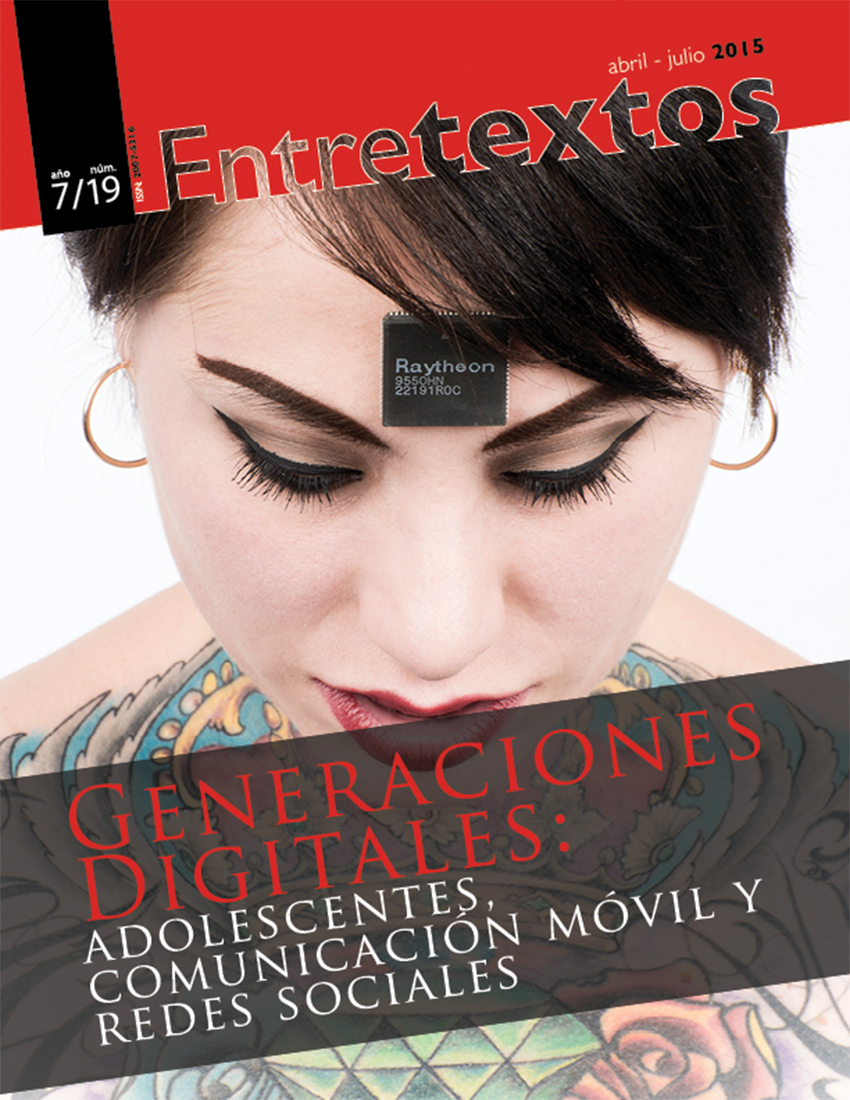 					Ver Vol. 7 Núm. 19 (2015): Generaciones digitales: adolescentes, comunicación móvil y redes sociales
				